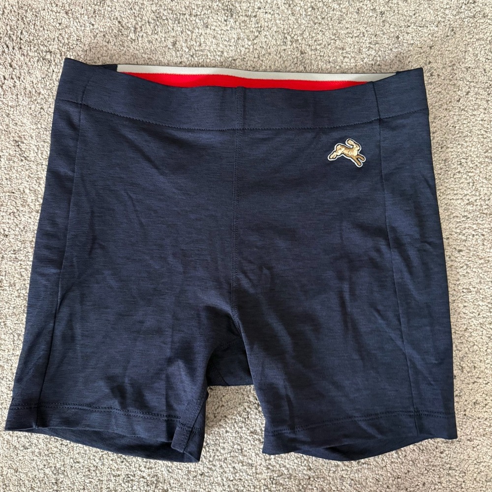 Tracksmith Session Shorts Women Blue Running Athletic Compression Marathon Med